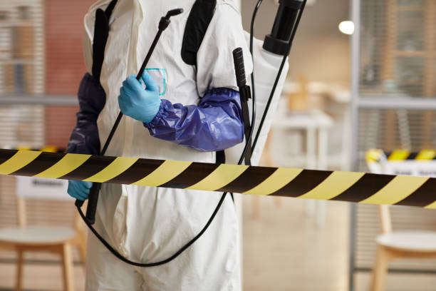 Professional Biohazard technician working in Pine, CO